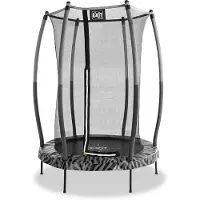 Exit Tiggy Trampoline ø140cm - met Veiligheidsnet - Rond - Kindertrampoline - Zwart/grijs
