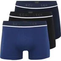 Schiesser Boxershorts navy / enziaan / zwart / wit