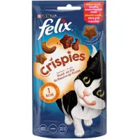 Felix Crispies - Kattensnacks - Kattensnoepjes - Rund & Kip - 8 x 45 g