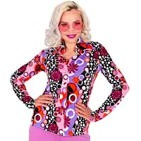 Finidi Jaren 70 disco shirt groovy dames