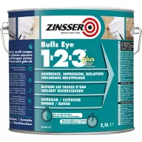 Zinsser Bulls Eye 1-2-3 Plus - Primer - Wit - 2,5L