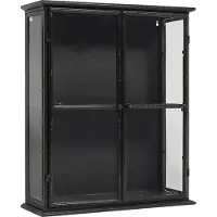 Nordal Downtown ijzeren wandkast - zwart 50x20x60cm