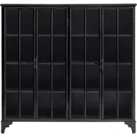 Nordal A/S DOWNTOWN kast, 4 deuren, zwart