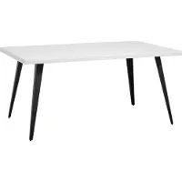 Nordal A/S BLANCA tafel - wit glanzend visgraat, S
