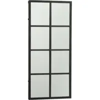 Dulaire Grote Wandspiegel Zwart Modern 45x100 cm