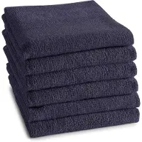 DDDDD Keukendoek Logo 50x55cm blauw 6st blauw Katoen Thee- en keukendoek