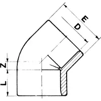 Cepex 01759 45º Pvc Ø225 Elbow Solvent Socket Grijs