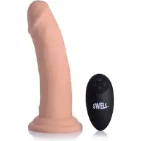 Swell 7X Inflatable en Vibrating 7 Silicone Dildo