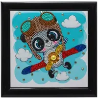 Top 1 Toys Crystal Art Vliegende Panda 16 X 16 Cm
