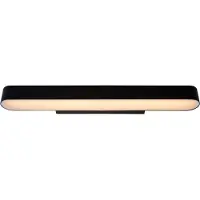 Lucide MADELON - Wandlamp Badkamer - LED - 1x9W 2700K - IP44 - Zwart