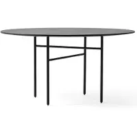Menu Snaregade tafel rond Zwart, Ø120 cm