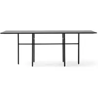 Menu Snaregade tafel rechthoekig zwart