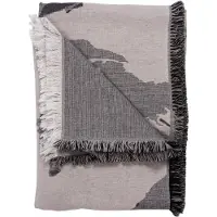 AYTM Floreo plaid 130x170 cm Wit-grijs