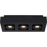 Lucide Plafondspot Xirax 3 x 5W zwart