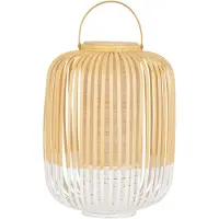 Forestier Tafellampe , Take A Way M, dimbare, Wit, Woonkamer, Bamboe, Designer