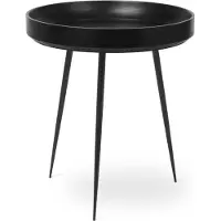 MATER Bowl medium tafel mango zwart, zwart onderstel