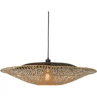 Good&Mojo Hanglamp Kalimantan, dimbaar, hout licht, Woon-/ Eetkamer, Bamboe, Design, hanglamp