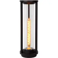 Lucide Sokkellamp buiten Cadix, zwart, Aluminium, Sokkellamp