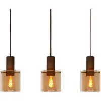 Lucide TOLEDO - Hanglamp - Ø 20 cm - 3xE27 - Amber