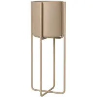Blomus Kena pot op poten S h55 cm Ø22 cm Nomad (beige)