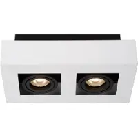 Lucide Xirax Plafondspot White | 2x5W 2200K|3000K