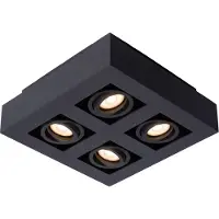 Lucide Plafondspot Xirax 4 x 5W zwart