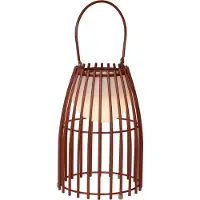 Lucide LED tafellamp Fjara, roest dimbaar, bruin / roest, metaal, Modern