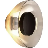 Marset Wandlampe , Aura, Grijs, Woonkamer, Glas, Designer