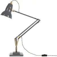 Anglepoise Original 1227 Brass Bureau Lamp Elephant Grey
