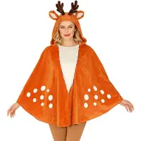 Finidi Party poncho Rendier (Bruin en beige)