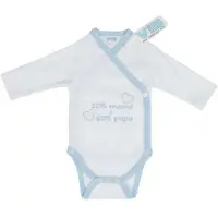 Vib Romper 50% Mama + 50% Papa Blauw 0-3m