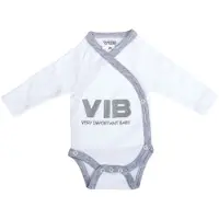 Vib Romper Vib Very Important Baby Grijs 0-3M
