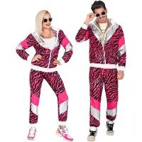Finidi Tijger trainingspak neon roze jaren 80