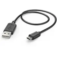 Hama Laad/Synchro kabel micro USB reversible 1.4m zwart
