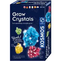 Kosmos Grow Crystals - Experimenteerset - Kweek Je Eigen Gekleurde Kristallen - Inclusief Schatkist om Je Kristallen te Bewaren - Leer Scheikunde en Kristalgroei - STEM Speelgoed - Vanaf 10 Jaar