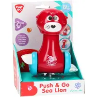 Playgo Play push & go zeeleeuw speelgoed - kleurrijke dieren speelfiguur.