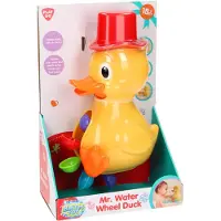 Playgo Play waterrad eend badspeelgoed kleurrijk kunststof waterpret.