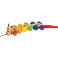 Goki Trekpop Nila - L39 cm - Voor kinderen vanaf 12 maanden - Roze en multicolor