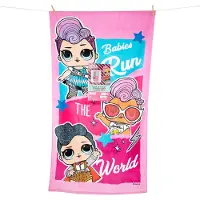 WAYS TOYS L.o.l. Surprise Strandlaken Run The World 70 X 140 Cm Katoen Roze