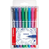 Stabilo SENSOR - Fineliner 0.3 mm - Etui Met 8 Kleuren