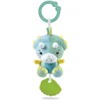 Clementoni Rammelaar Dino Junior 25 Cm Pluche Groen/blauw
