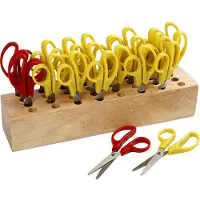 Creativ Company Kinderscharen met rek, l: 12,5 cm, rond, 1 set