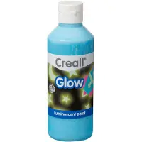 Creall Glow in the dark verf blauw 250ml blauw Hobbyverf