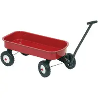 Goki BOLDERKAR 101x25,5x21cm, rood, in metaal en kunststof, 3+