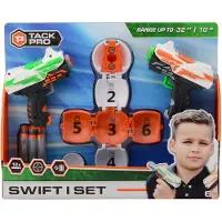 Tack Pro shotgun Duo Pocket junior 11 cm zwart/rood/wit 15-delig