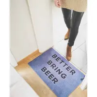 Mad About Mats Deurmat Better bring beer - - blauw