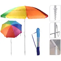 Koopman Strandparasol 220cm Multi multi Polyester Parasol