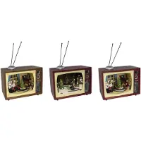 Hit Kerstscene in TV LED 20,5 cm assorti excl. batterijen