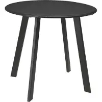 Pro Garden Bijzettafel tuin | | Rond (Ø 50 x 45 cm, Donkergrijs)