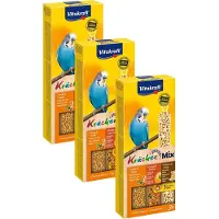 Vitakraft Parkiet Kracker 3 stuks - Vogelsnack - 3 x Honing&Sinaasappel&Popcorn